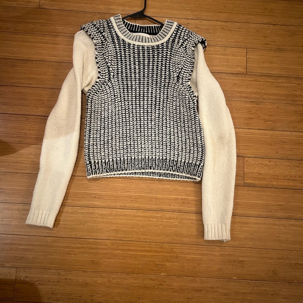 Black and white BA&SH sweater